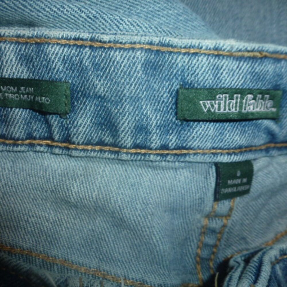 Women's ripped highest rise mom jeans sz 0 - Picture 6 of 8
